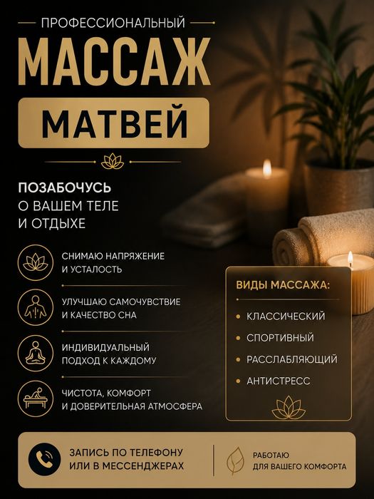 Профессиональный массаж