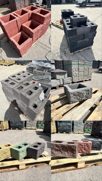 Рваный сплитерный блок крышки тумбы угловые двухсторонние 33/33 40/40