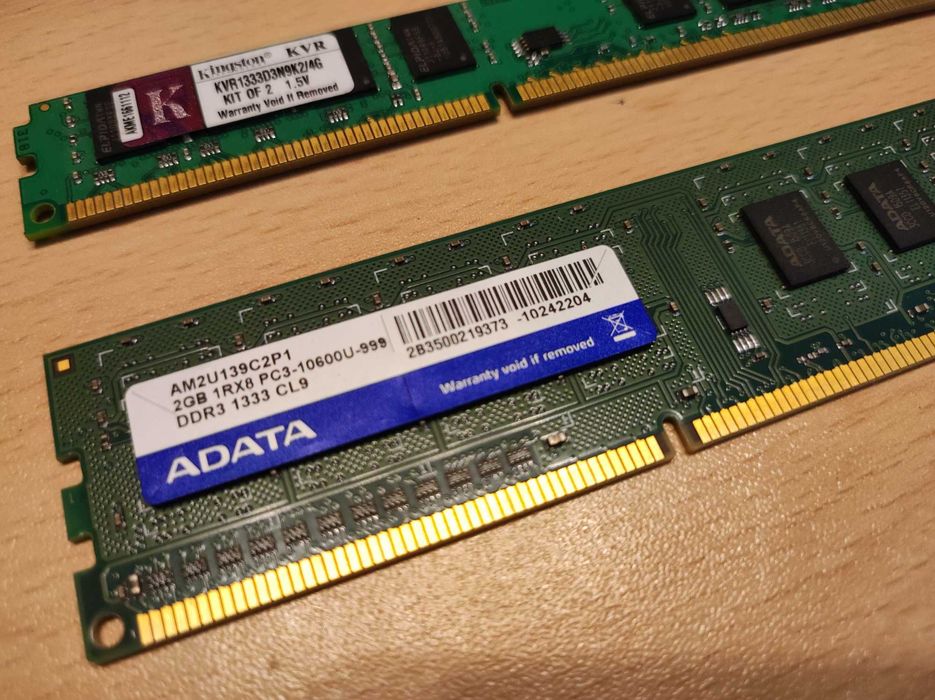 DDR3 ram 4gb(2x2gb) kingston/adata