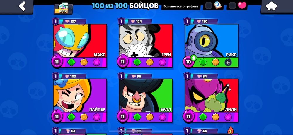 Продам аккаунт brawl stars