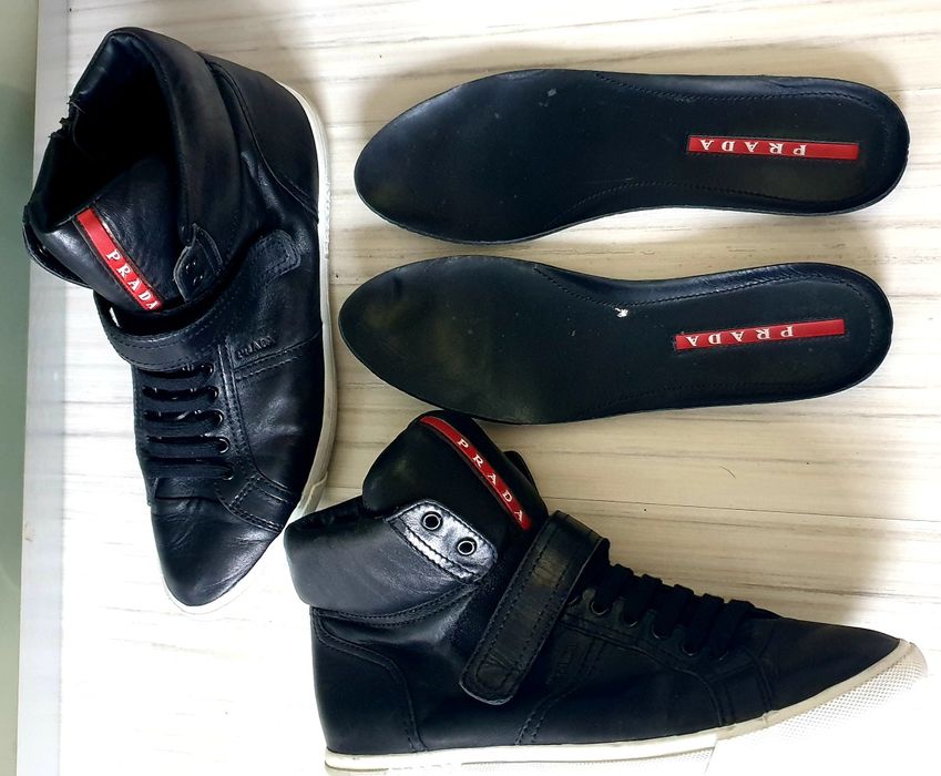 Prada Leather UNISEX Sneakers Size 41 - 26см ОРИГИНАЛ! ЕСТЕСТВЕНА Кожа