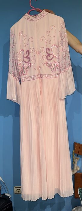 Официална розова рокля