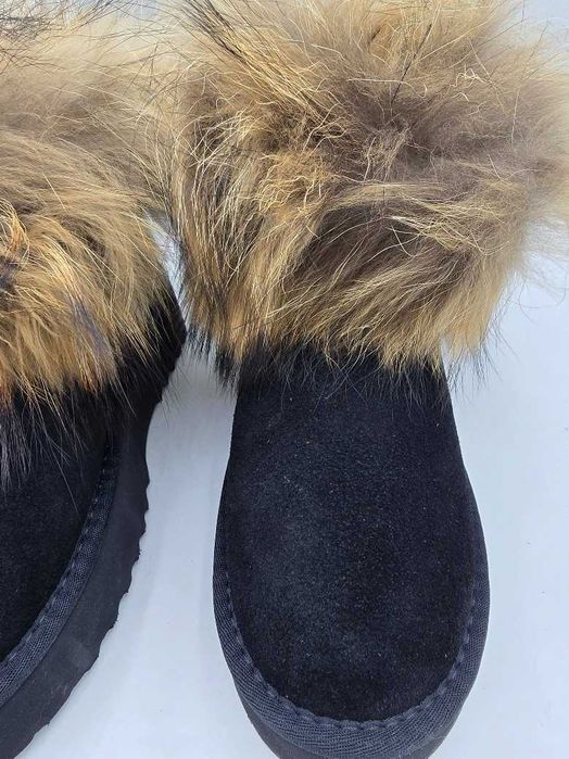 Ghete tip UGG - cu platoforma- blana naturala