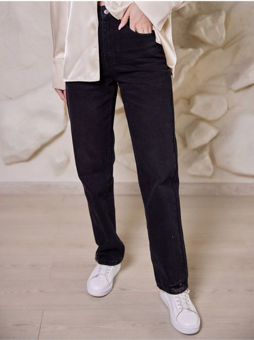 Джинсы женские Selfie прямого кроя с высокой посадкой размер L
Женские