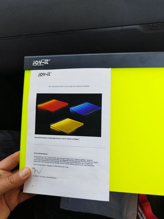 Светеща подложка за мишка, наречена "JOY-IT Mouse-LightPad