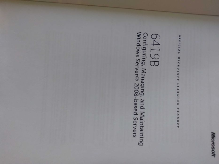 Курсы Майкрософт Course  Microsoft Windows 2000  Server 2008 Exhange