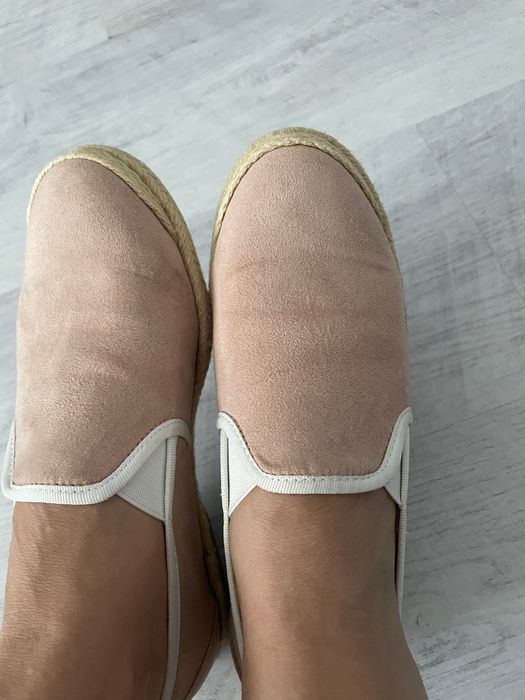 Espadrile roz prafuit 37
