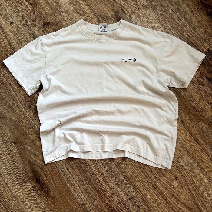 Polar Skate Co тениска two sided бежова