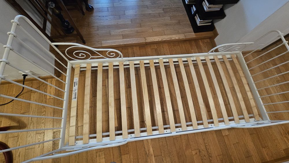 vand cadru pat extensibil Ikea MINNEN + somiera + saltea