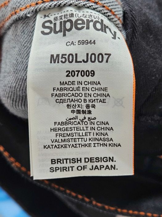 Geacă neagră bărbați Superdry XL