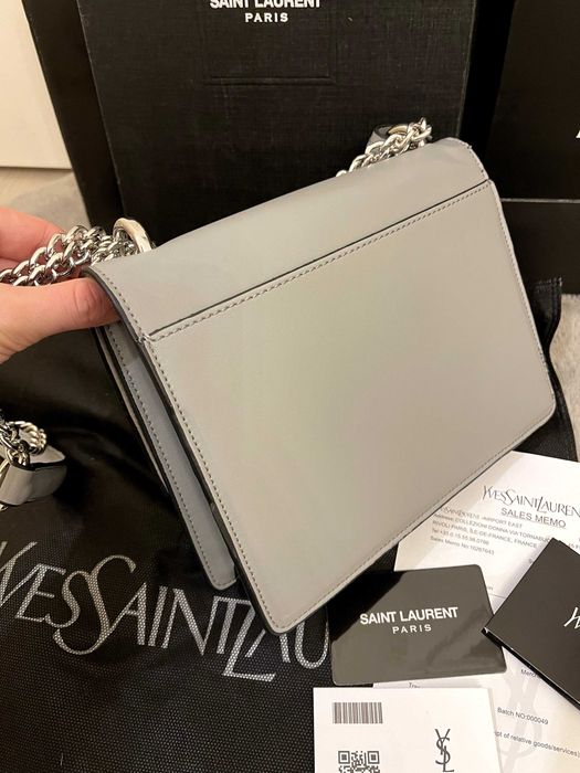 Geantă/Poșetă Yves Saint Laurent Sunset Shoudler Bag Grey