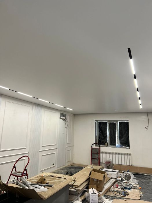 Натяжные потолки и декор панели