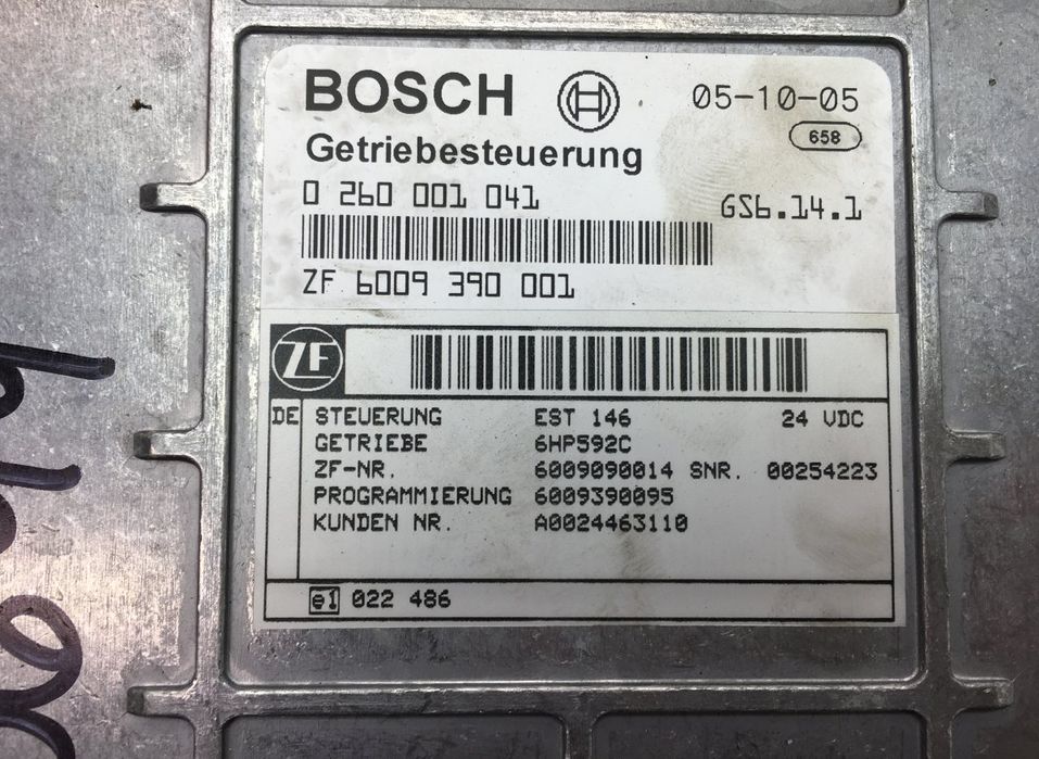 0024463110 Unitatea de control a cutiei de viteze BOSCH Bus II (1996-) MERCEDES-BENZ