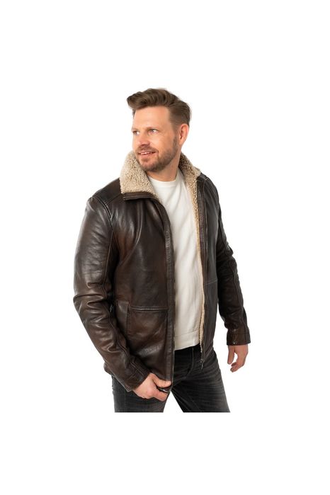 Geaca de Iarna Imblanita Piele Barbati Mauritius Maro MMNuuko