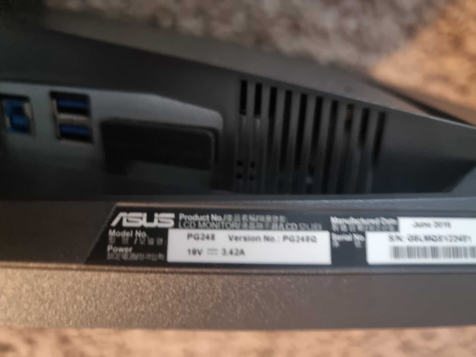 Monitor asus rog republic of gamers pg248q spart