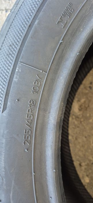 2 anvelope vara ca noi Hankook 255/45/18,dot 2023.Pretul este pe bucata