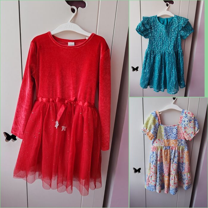 Лот детски рокли  6-7г