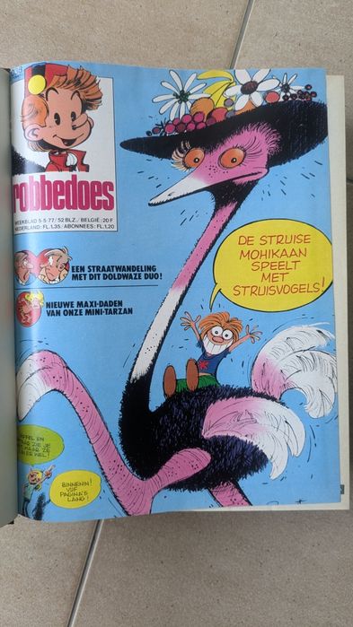 Lot Colecție 7 Reviste BD Robbedoes / Spirou Anii '70 (Ediție Festivă 2000, Ștrumfii)