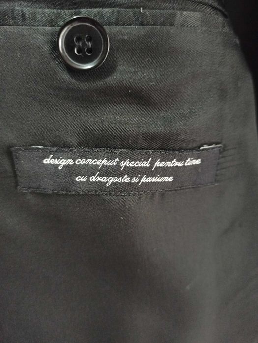 Smoking Claudiu Ungureanu bespoke, mărime 58, cu lavalieră & butoni