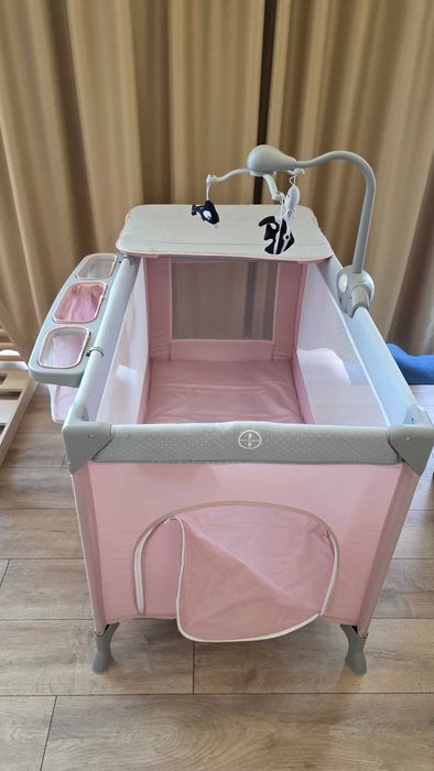 Бебешка преносима кошара KinderKraft LEODY 2022 FULL