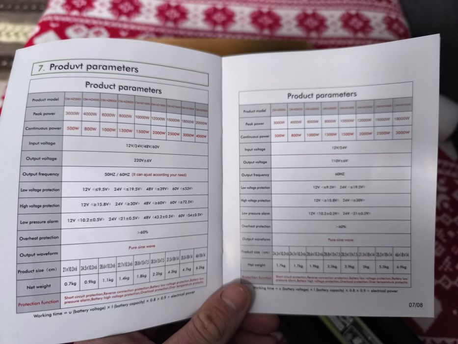 Vând invertor camion 4000w nou