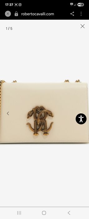 Roberto Cavalli чанта естествена кожа