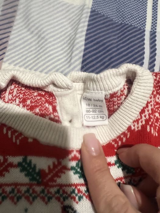 Salopeta cu motive craciun marimea 86-92