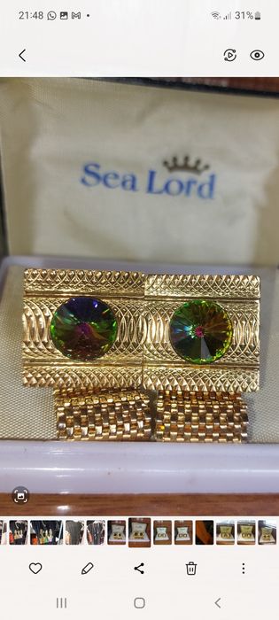 Мужские запонки производства Чехословакии..времен СССР