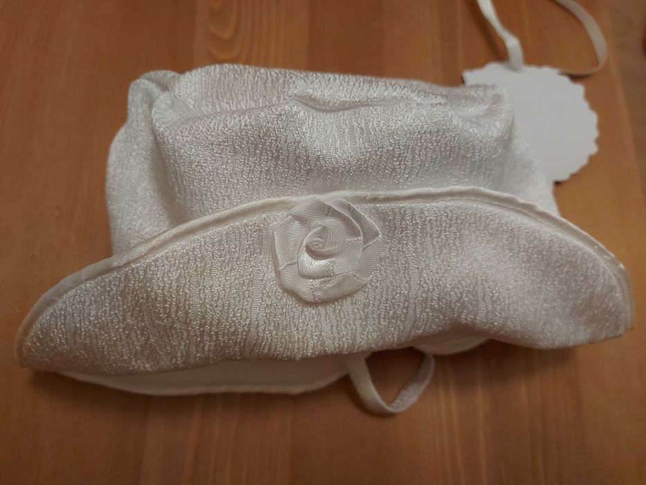 Ținută (noua) completa pt turtă/moț/botez: rochiță+bolero+palarie+jupă