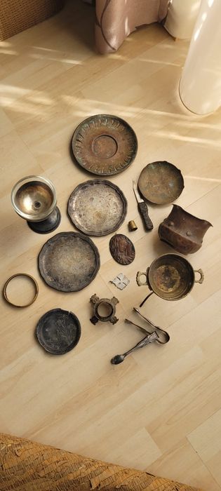 Obiecte foarte vechi argint, alpaca, cupru, alama