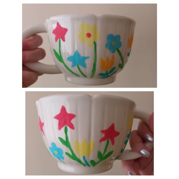 НОВА чаша с декорация ръчна изработка, Спиди/лично предаване