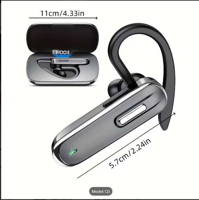 Нови безжични слушалки с Bluetooth за смартфон или друго устройство с 2 микрофона за изключителен звук