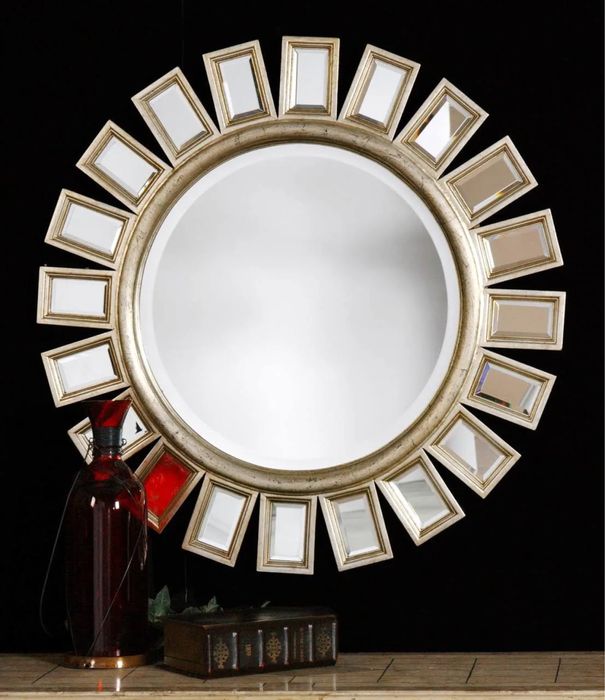 Oglindă decorativă premium Uttermost / Mobexpert, 85 cm, ramă gold