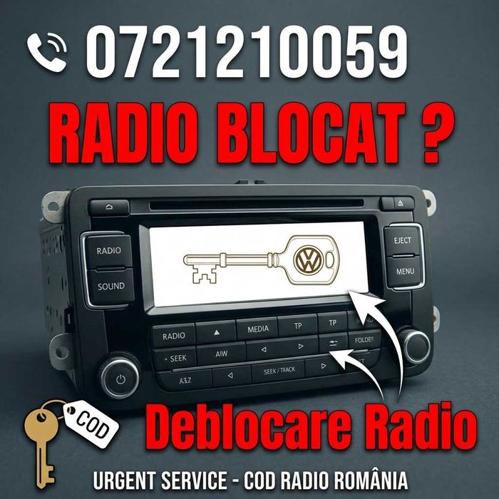 Cod Pin Radio CD VW Golf 5 6 Plus Passat B6 B7 Touran 1T3 Tiguan Audi A3 8P TT 8J RCD300 RCD510 RNS Pin Decodare Casetofon Auto