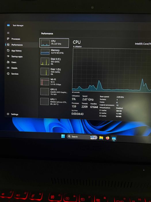 ASUS TUF Gaming FX504G – i7 Gen 8, GTX 1050 Ti 4GB, SSD 128GB + HDD 1TB, 8GB RAM