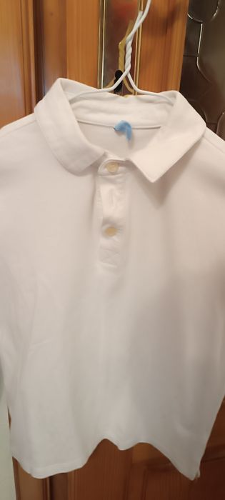 Bluză albă polo 7ani