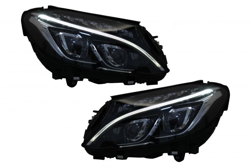 W205 facelift стопове, ils дизайн фарове LED Mercedes S205 c205 Cklas