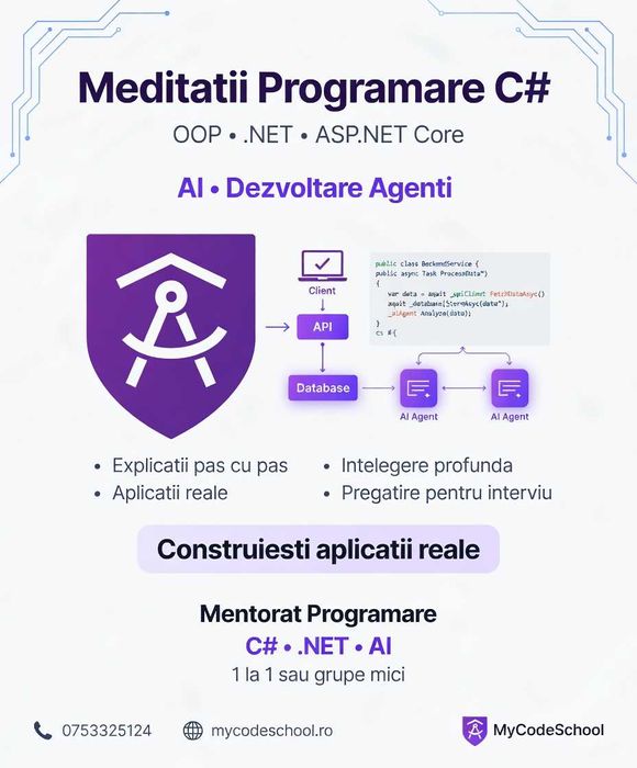 Meditații Informatică C# / .NET – OOP, Web API