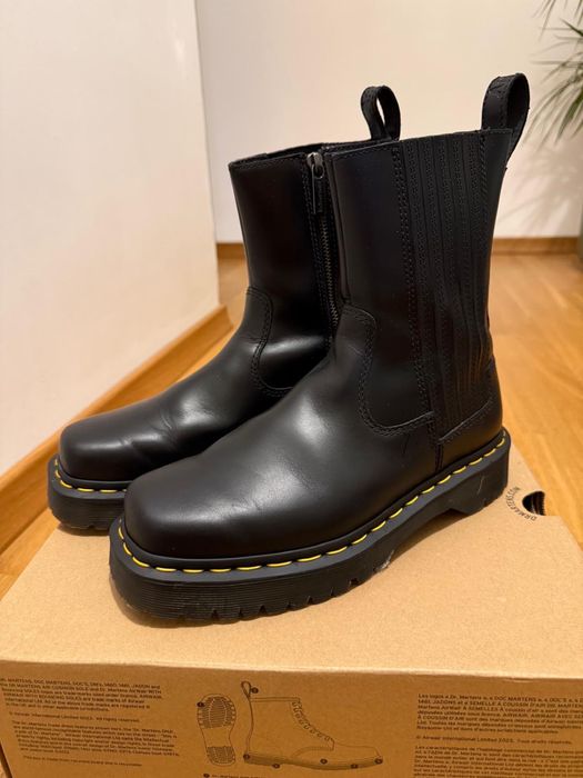 Bocanci Dr.Martens din piele Amaayah, Negru, marime 39