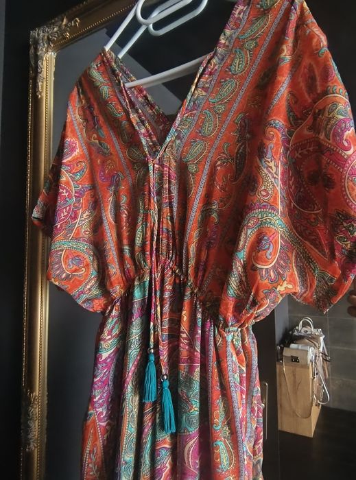 Rochie din mătase sintetică Kasturi mărime universală