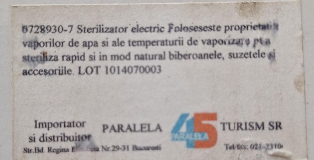 Vand sterilizator biberoane Chicco