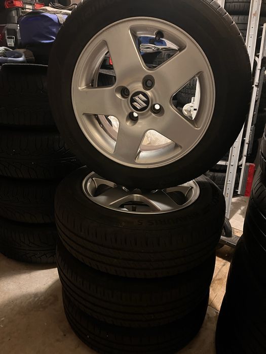 Jante +Cauciucuri Vara 4x100 175/65/15 Suzuki