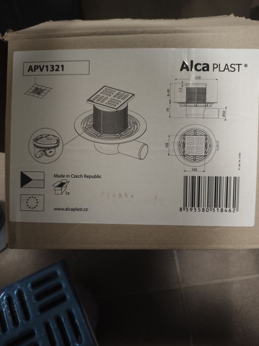 Точков подов сифон за баня Alca Plast APV1321 ф50