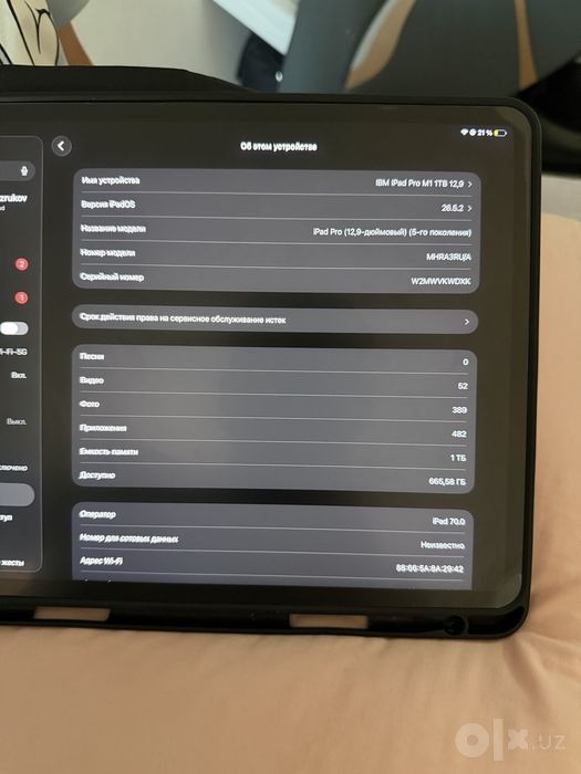 Ipad pro 12.9 / 1TB Sim