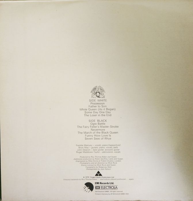 Album Queen II first press