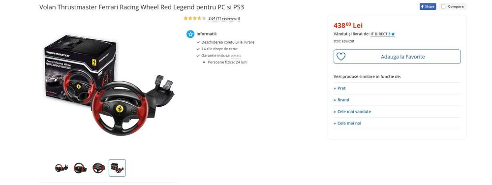 Volan Thrustmaster Ferrari!