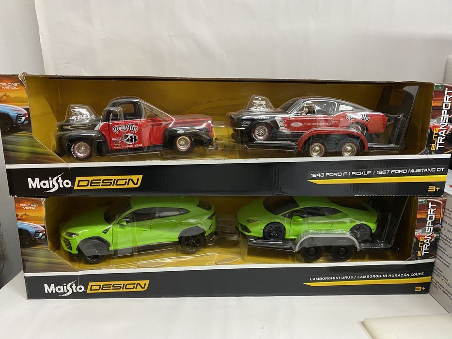 MAISTO Ansamblu machete scara 1:24 Lambo si Ford