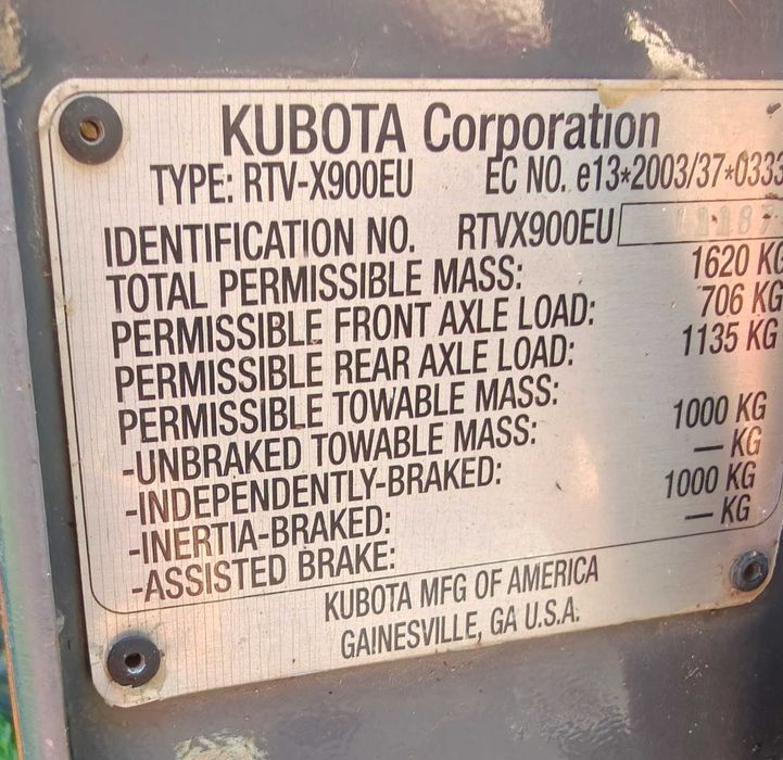 KUBOTA RTV 900 4x4 – ДИЗЕЛ – един собственик – много допълнително оборудване!