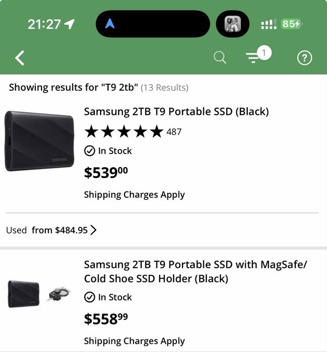 Samsung t9 2tb в упаковке