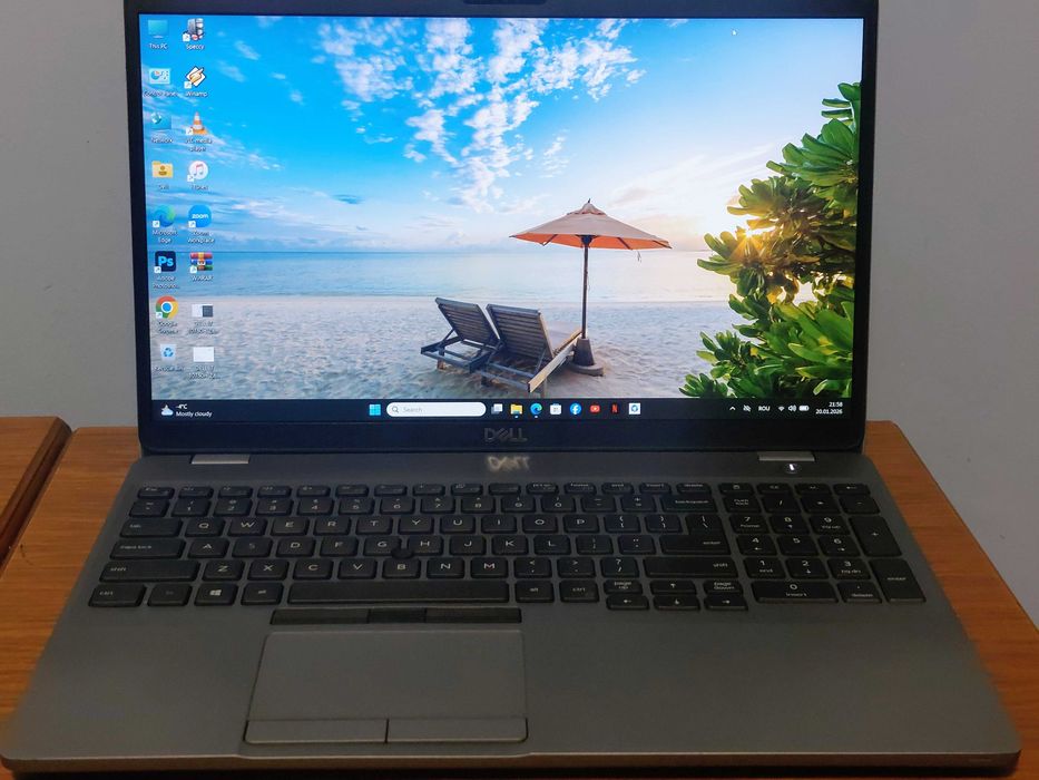 Laptop Dell i7 10750h 2,6Ghz/5Ghz,16GB, 500GB, Nvidia P620 4GB, Win11